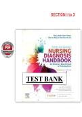 Ackley & Ladwig&rsquo;s Nursing Diagnosis Handbook 13th Edition &lpar;PDF&rpar; &ndash; Mary Beth Flynn Makic &ndash; Test Bank &lpar;Sections I&ndash;III&rpar;
