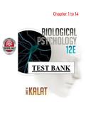 Biological Psychology 12th Edition &lpar;PDF&rpar; &ndash; James W&period; Kalat &ndash; Test Bank &lpar;Chapters 1&ndash;14&rpar;