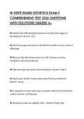 NJ STATE BOARD ESTHETICS EXAM 2 COMPREHENSIVE TEST 2026 QUESTIONS WITH SOLUTIONS GRADED A&plus;