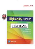 High Acuity Nursing 7th Edition &lpar;PDF&rpar; &ndash; Kathleen Wagner &ndash; Test Bank &lpar;Chapters 1&ndash;39&rpar;
