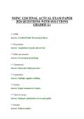 NMNC 1210 FINAL ACTUAL EXAM PAPER 2026 QUESTIONS WITH SOLUTIONS GRADED A&plus;