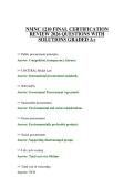 NMNC 1210 FINAL CERTIFICATION REVIEW 2026 QUESTIONS WITH SOLUTIONS GRADED A&plus;