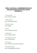 NMNC 1210 FINAL COMPREHENSIVE SET 2026 QUESTIONS WITH SOLUTIONS GRADED A&plus;