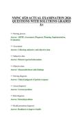 NMNC 4520 ACTUAL EXAMINATION 2026 QUESTIONS WITH SOLUTIONS GRADED A&plus;