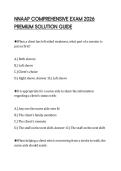 NNAAP COMPREHENSIVE EXAM 2026 PREMIUM SOLUTION GUIDE