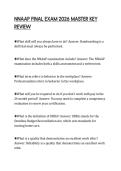 NNAAP FINAL EXAM 2026 MASTER KEY REVIEW