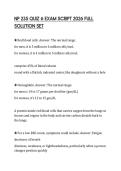 NP 235 QUIZ 6 EXAM SCRIPT 2026 FULL SOLUTION SET