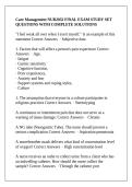 NUR 2032 Keiser University -Care Management NUR2032 FINAL EXAM STUDY SET QUESTIONS WITH COMPLETE SOLUTIONS