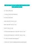 MAT-144 EXAM 2 CORRECT VERIFIED 100&percnt; EQUATIONS LATEST NEWLY UPDATED VERSION