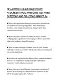 NR 451 WEEK 3 HEALTHCARE POLICY ASSIGNMENT FINAL PAPER 2026 TEST PAPER QUESTIONS AND SOLUTIONS GRADED A&plus;