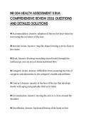 NR-304 HEALTH ASSESSMENT II RUA COMPREHENSIVE REVIEW 2026 QUESTIONS AND DETAILED SOLUTIONS