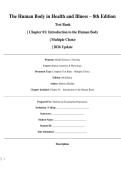 Test Bank for The Human Body in Health and Illness &ndash; 8th Edition  Complete Chapters 1&ndash;27 &vert; Verified Questions & Answers &vert; 2026 Update