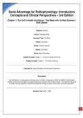 Test Bank for Davis Advantage for Pathophysiology&colon; Introductory Concepts and Clinical Perspectives &ndash; 3rd Edition  Complete Chapters &vert; Verified Questions & Answers &vert; 2026 Update