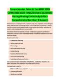  ABNN SCRN CERTIFICATION EXAM IN NEUROSCIENCE AND STROKE NURSING COMPLETE STUDY GUIDE 2026&sol;2027 WITH VERIFIED QUESTIONS AND ANSWERS &vert;&vert; GUARANTEED PASS &vert; NEWEST VERSION