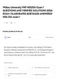  Wilkes University FNP NSG554 Exam 1 QUESTIONS AND VERIFIED SOLUTIONS &vert;2026 EXAM &vert; ELABORATED &DETAILED ANSWERS&excl;&excl; NSG 554 exam 1