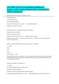 CS 498 Cloud Computing Midterm Exam with Guaranteed Pass Solutions 2026 Updated&period;