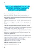 CREDIT BUSINESS ASSOCIATE CBA  PRACTICE MIDTERM EXAM WITH  CORRECT ANSWERS 2026 