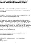 EM M4 SAEM &lpar;2025&rpar; EXAM QUESTIONS AND ALL CORRECT ANSWERS 100&percnt; SOLVED AND GUARANTEED SUCCESS&excl;&excl;