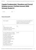 Copado Fundamentals 1 Questions and Correct Detailed Answers &lpar;Verified Answers&rpar; 2026 &vert;Already Graded A&plus;