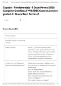 Copado - Fundamentals - 1 Exam Newest 2026 Complete Questions &lowbar; With 100- Correct Answers graded A&plus; Guaranteed Success&excl;&excl; Flashcards &lowbar; Quizlet&period;pdf