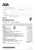 2025 AQA GCSE Mathematics paper 2F &lpar;8300&sol;25&rpar; June 2025 Question paper