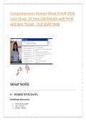 I-Human Week 9 NUR 2026 Case Study &ndash; 23-Year-Old Female with Fever and Sore Throat &vert; Comprehensive SOAP Note