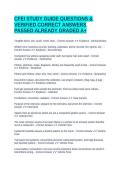 CFEI STUDY GUIDE QUESTIONS & VERIFIED CORRECT ANSWERS PASSED ALREADY GRADED A&plus;
