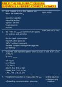 FIRE IN THE FIELD PRACTICE EXAM QUESTIONS & VERIFIED CORRECT ANSWERS 