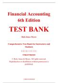 Test Bank &ndash; Financial Accounting&comma; 6th Edition &ndash; Rich&comma; Jones&comma; & Myers &ndash; ISBN 9780357984949 &lpar;Chapters 1&ndash;12 Covered&rpar;