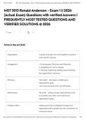 MGT 3013 Ronald Anderson - Exam 1 &vert;&vert; 2026 &lpar;Actual Exam&rpar; Questions with verified Answers &vert; FREQUENTLY MOST TESTED QUESTIONS AND VERIFIED SOLUTIONS &commat; 2026