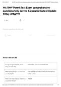 MA RMV Permit Test Exam comprehensive questions fully solved & updated &lpar;Latest Update 2026&rpar; UPDATE&excl;&excl;