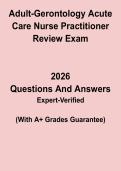 Adult-Gerontology Acute Care Nurse Practitioner Review PDF &vert; AGACNP Board Certification Study Guide & Practice Prep