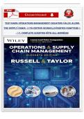 Test Bank for Operations Management&colon; Creating Value Along the Supply Chain&comma; 9th Edition isbn 978-1119905677  by Roberta S&period; Russell & Bernard W&period; Taylor III &vert; All Chapters &vert; Verified Q&A &vert; Complete Guide