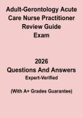 Adult-Gerontology Acute Care Nurse Practitioner Review Guide PDF &vert; AGACNP Board Certification Exam Prep