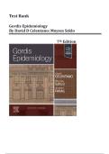 Test Bank For Gordis Epidemiology 7th Edition By David D Celentano&semi; Moyses Szklo All Chapters 1 &ndash; 20 Covered &vert;&vert; LATEST VERSION