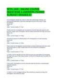 NFPA 1033 - ONLINE COURSE QUESTIONS & ANSWERS PASSED ALREADY GRADED A&plus;