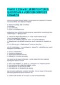 PHASE 2 EXAM II-1 &lpar;FIREFIGHTER II&rpar; QUESTIONS & VERIFIED CORRECT ANSWERS