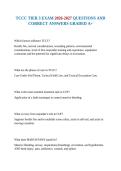 TCCC TIER 3 EXAM 2026-2027 QUESTIONS AND CORRECT ANSWERS GRADED A&plus;