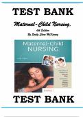Test Bank for Maternal Child Nursing &lpar;6th Edition&rpar; by Emily McKinney & James&period;&vert;All chapters 1-55 covered&comma; Latest Update including Rationales&period;&vert;Graded A&plus;&period;