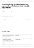 RNFA Course 1 Test 2a Exam Questions and answers with verified Answers &lpar;Latest Update 2026&rpar; UPDATE&excl;&excl;