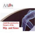 2026 Adult Reconstructive Surgery of the Hip and Knee Examination Answer Book &lpar;All Chapters Covered&rpar; &lpar;Graded A&plus;&rpar;