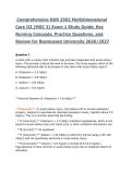 Comprehensive NUR 2502 Multidimensional Care III &lpar;MDC 3&rpar; Exam 1 Study Guide-Key Nursing Concepts&comma; Practice Questions&comma; and Review for Rasmussen University 2026&period;