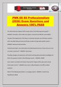 PMK EE E6 Professionalism &lpar;2026&rpar; Exam Questions and Answers 100&percnt; PASS