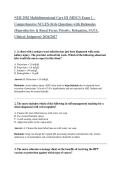 NUR 2502 Multidimensional Care III &lpar;MDC3&rpar; Exam 1 &ndash; Comprehensive NCLEX-Style Questions with Rationales &period;
