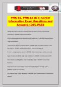 PMK EE&comma; PMK-EE &lpar;E-5&rpar; Career Information Exam Questions and Answers 100&percnt; PASS