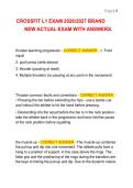 CROSSFIT L1 EXAM 20262027 BRAND  NEW ACTUAL EXAM WITH ANSWERS&period;