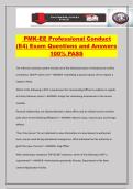 PMK-EE Professional Conduct &lpar;E4&rpar; Exam Questions and Answers 100&percnt; PASS