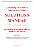 Solutions Manual &ndash; Accounting Information Systems&comma; 4th Edition &ndash; Vernon Richardson&comma; Chengyee Chang&comma; & Rod Smith &ndash; ISBN 9781264444847 &lpar;Chapters 1&ndash;17 Covered&rpar;
