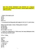 WGU C955 APPLIED PROBABILITY AND STATISTICS OA &vert; Objective Assessment Exam Questions and Answers &vert; Newest Update 2026&sol;2027 &vert; 100&percnt; Assured Pass&period;