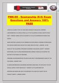 PMK-EE - Seamanship &lpar;E-6&rpar; Exam Questions and Answers 100&percnt; PASS